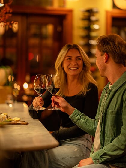 Wijnbar diner met twee